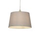Searchlight-SO701909 - Clyde - Shade Only - 30 cm Light Grey Cotton Shade