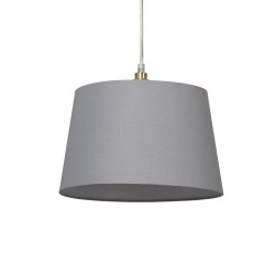 Clyde - Shade Only - 30 cm Light Grey Cotton Shade
