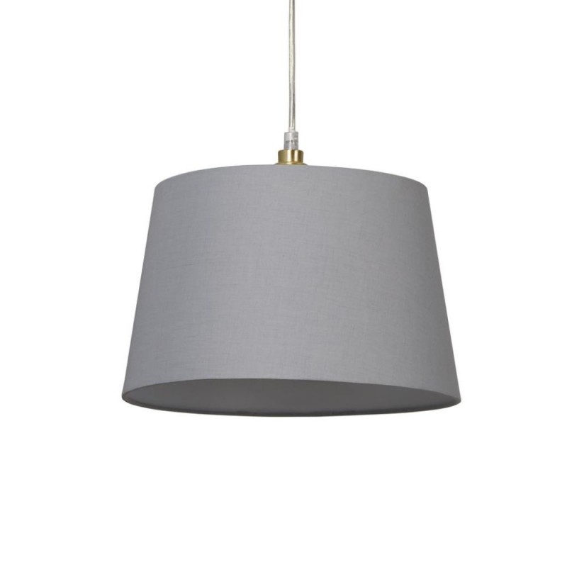 Searchlight-SO701909 - Clyde - Shade Only - 30 cm Light Grey Cotton Shade