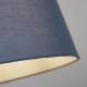 Searchlight-SO701910 - Clyde - Shade Only - 30 cm Blue Cotton Shade
