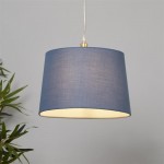 Clyde - Shade Only - 30 cm Blue Cotton Shade