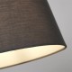 Searchlight-SO701916 - Clyde - Shade Only - 30 cm Charcoal Cotton Shade