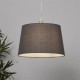 Searchlight-SO701916 - Clyde - Shade Only - 30 cm Charcoal Cotton Shade