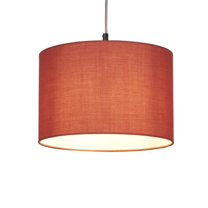 Searchlight-SO701918 - Clyde - Shade Only - 30 cm Terracotta Cotton Shade