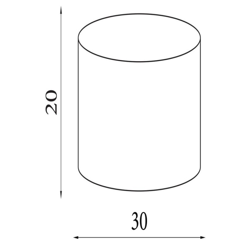 Searchlight-SO701919 - Clyde - Shade Only - 30 cm White Cotton Shade