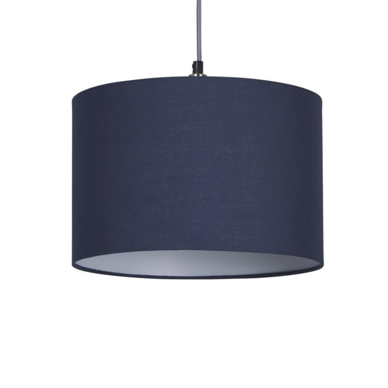 Searchlight-SO701920 - Clyde - Shade Only - 30 cm Navy Cotton Shade