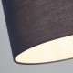 Searchlight-SO701920 - Clyde - Shade Only - 30 cm Navy Cotton Shade