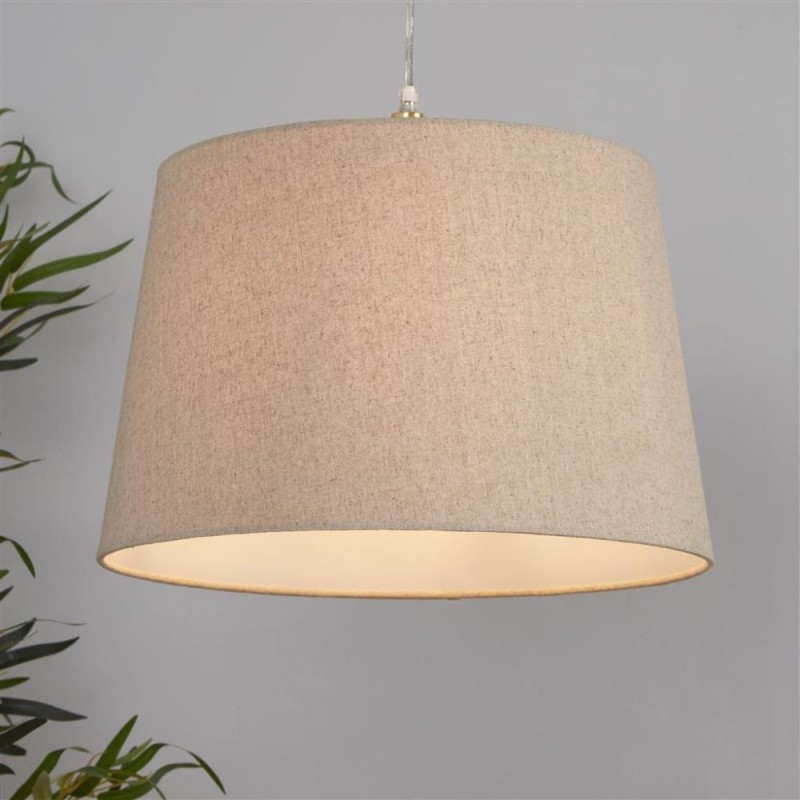 Searchlight-SO701921 - Finn - Shade Only - 40 cm Natural Linen Shade