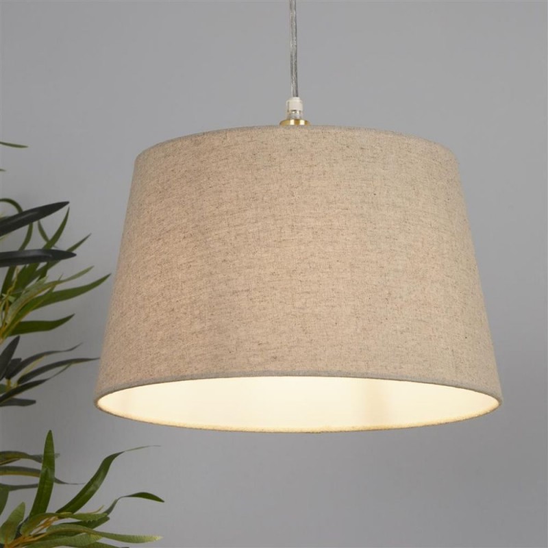 Searchlight-SO701922 - Finn - Shade Only - 30 cm Natural Linen Shade