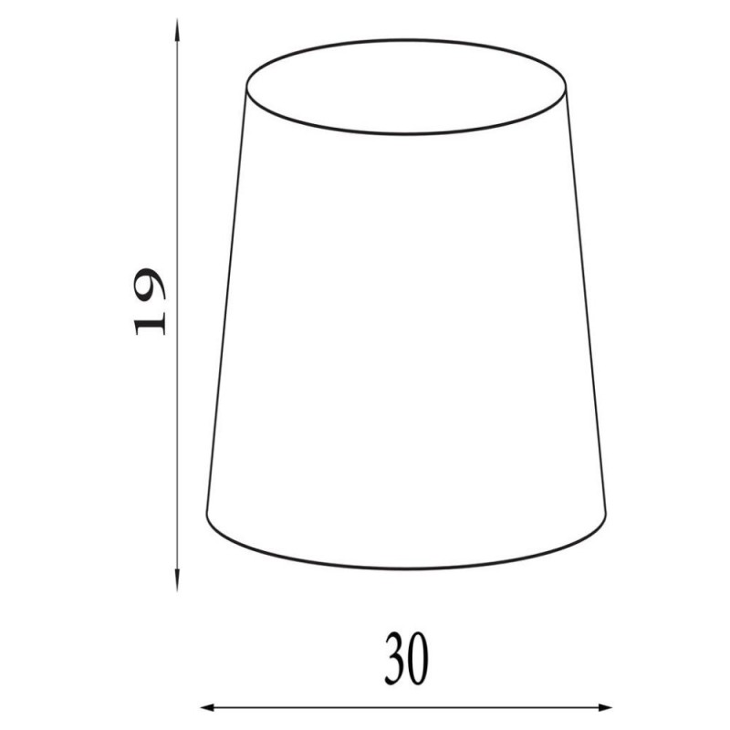 Searchlight-SO701922 - Finn - Shade Only - 30 cm Natural Linen Shade