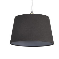 Finn - Shade Only - 30 cm Charcoal Linen Shade