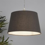 Finn - Shade Only - 30 cm Charcoal Linen Shade