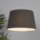 Searchlight-SO701923 - Finn - Shade Only - 30 cm Charcoal Linen Shade
