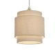 Searchlight-SO701926 - Finn - Shade Only - 25 cm Natural Linen Double Shade