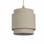 Finn - Shade Only - 25 cm Natural Linen Double Shade