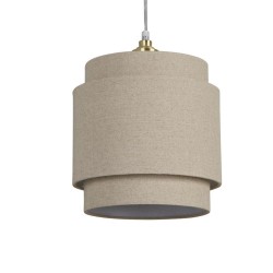 Finn - Shade Only - 25 cm Natural Linen Double Shade