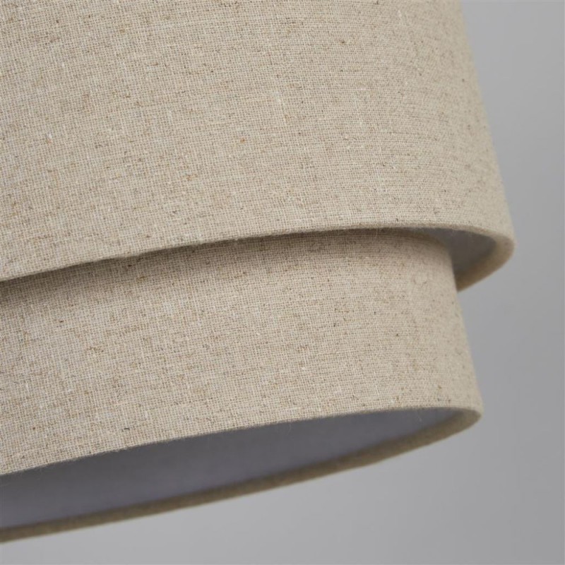 Searchlight-SO701926 - Finn - Shade Only - 25 cm Natural Linen Double Shade