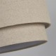 Searchlight-SO701926 - Finn - Shade Only - 25 cm Natural Linen Double Shade