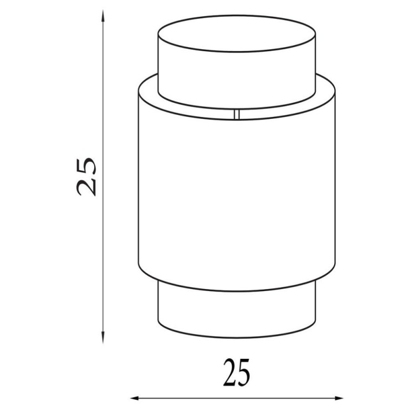 Searchlight-SO701926 - Finn - Shade Only - 25 cm Natural Linen Double Shade