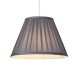 Searchlight-SO701933 - Raye - Shade Only - 30 cm Charcoal Silk Shade