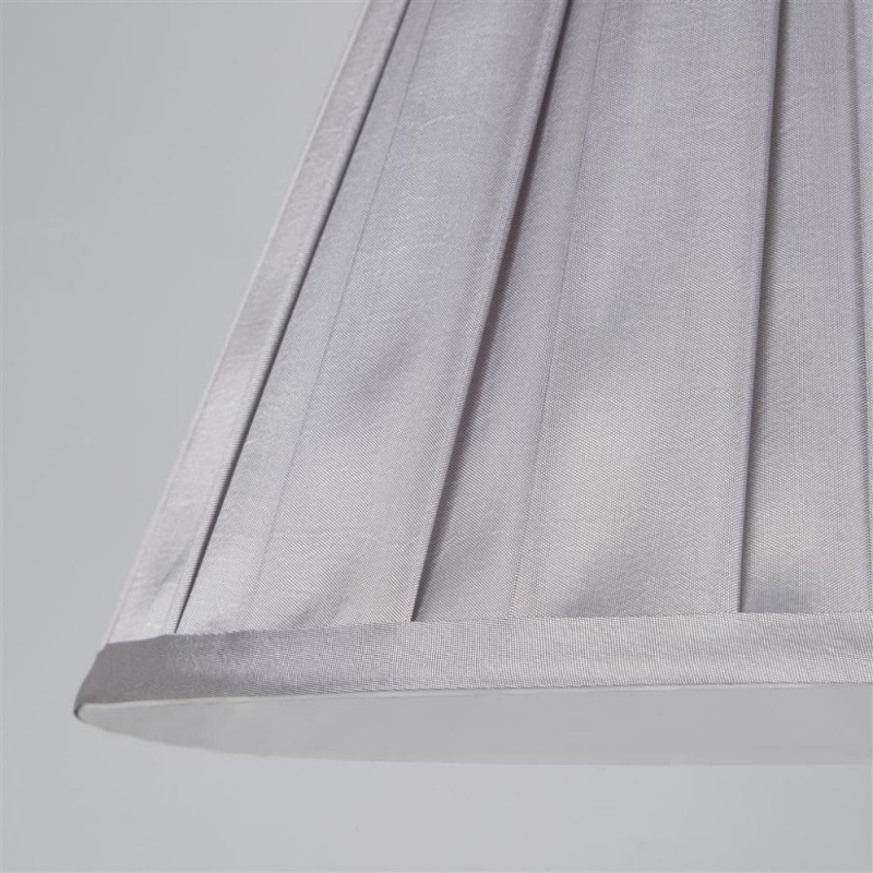 Searchlight-SO701934 - Raye - Shade Only - 30 cm Light Silver Silk Shade