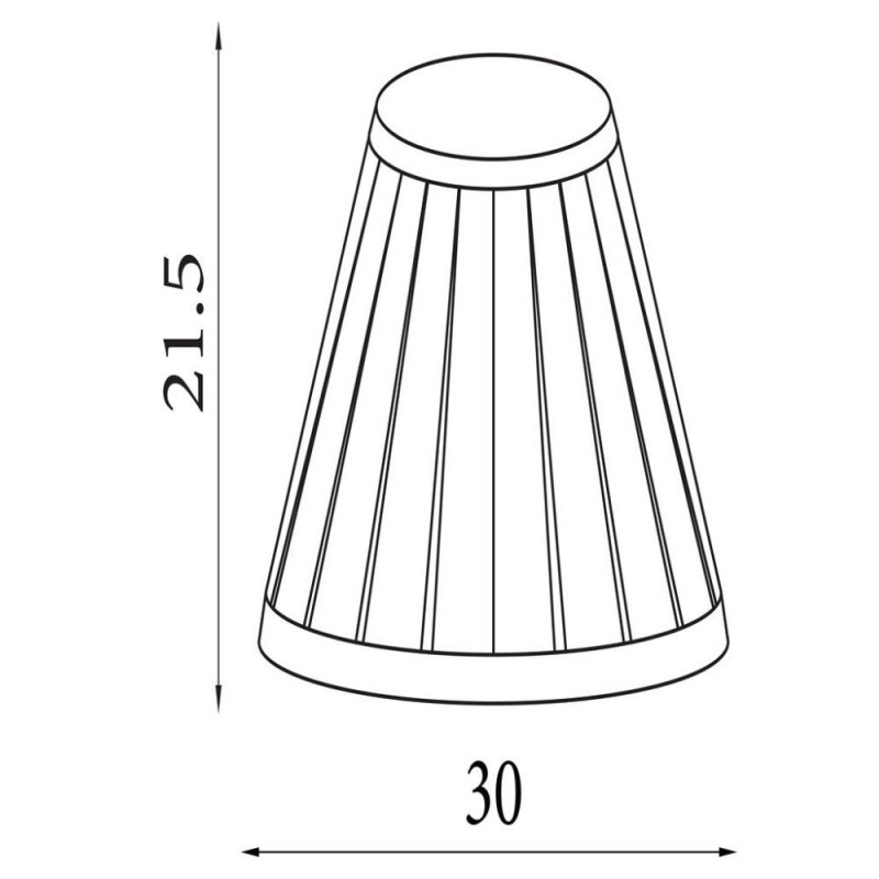 Searchlight-SO701934 - Raye - Shade Only - 30 cm Light Silver Silk Shade