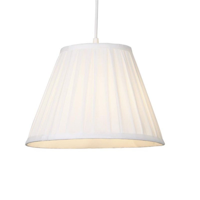 Searchlight-SO701935 - Raye - Shade Only - 30 cm White Silk Shade