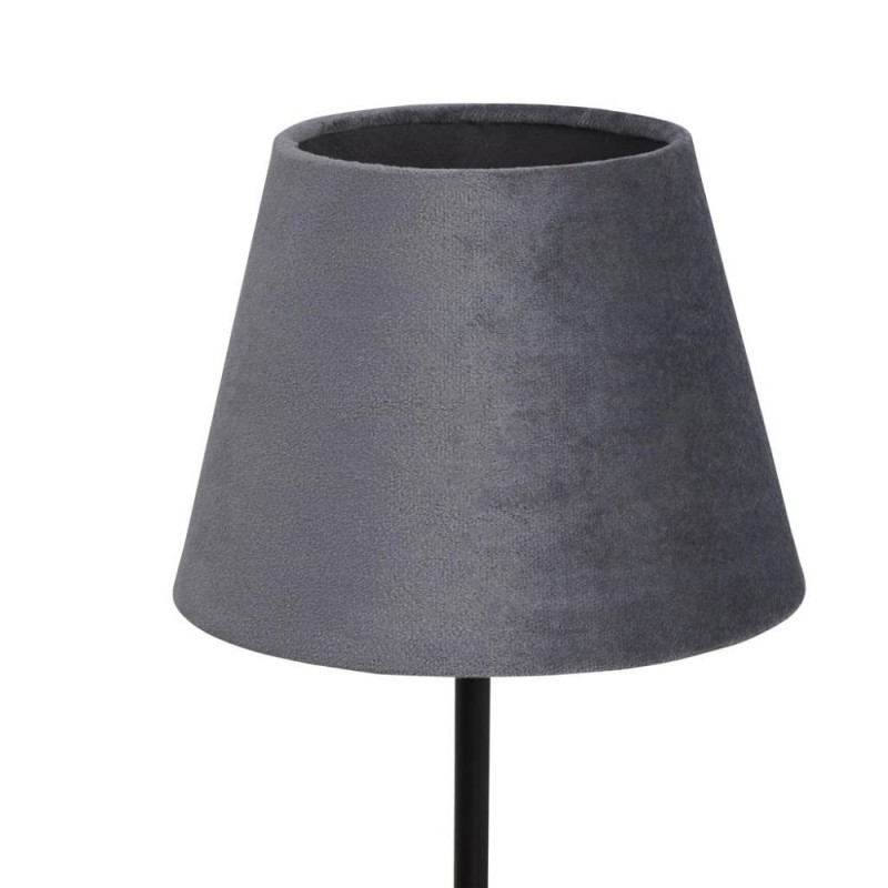 Searchlight-SO701949 - Velvet - Shade Only - 20 cm Charcoal Velvet Shade