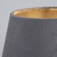Searchlight-SO701949 - Velvet - Shade Only - 20 cm Charcoal Velvet Shade