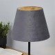 Searchlight-SO701949 - Velvet - Shade Only - 20 cm Charcoal Velvet Shade