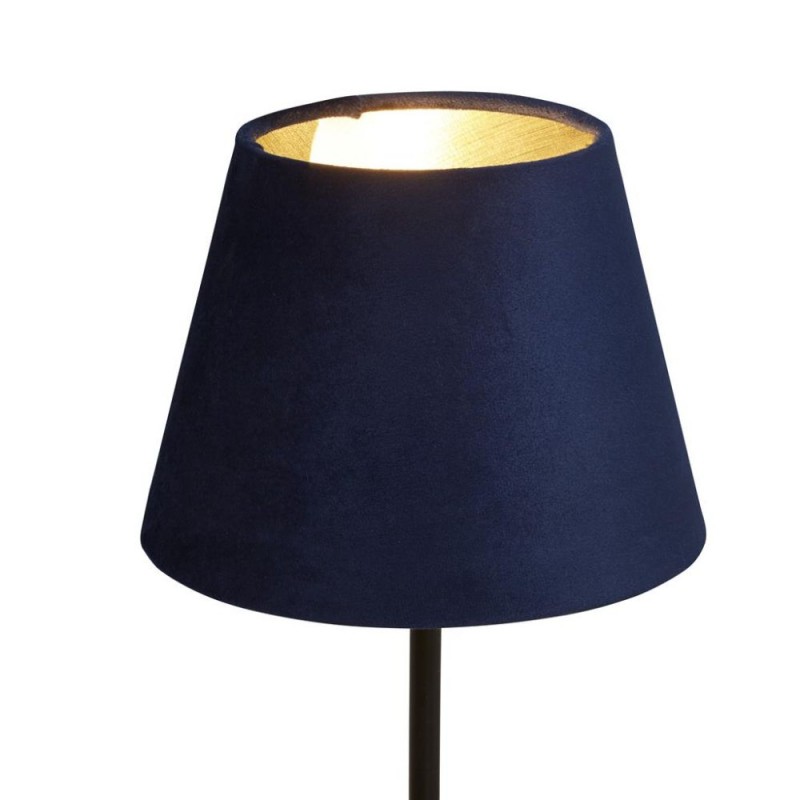 Searchlight-SO701952 - Velvet - Shade Only - 20 cm Navy Velvet Shade