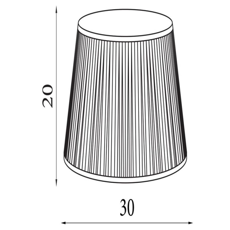 Searchlight-SO701954 - Vintage - Shade Only - 30 cm Vintage Print Navy Shade