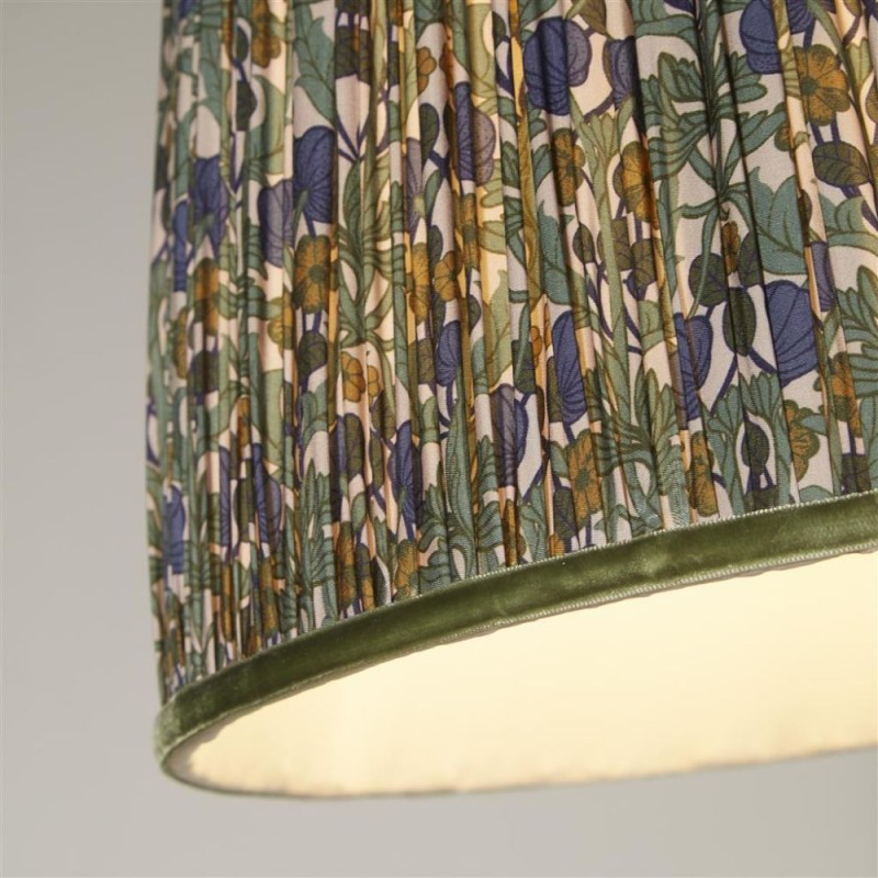 Searchlight-SO701955 - Vintage - Shade Only - 30 cm Vintage Print Ochre Shade