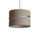 Searchlight-SO701978 - Finn - Shade Only - 28 cm Oatmeal & White Two Tier Shade