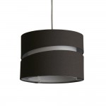 Finn - Shade Only - 28 cm Charcoal & White Two Tier Shade
