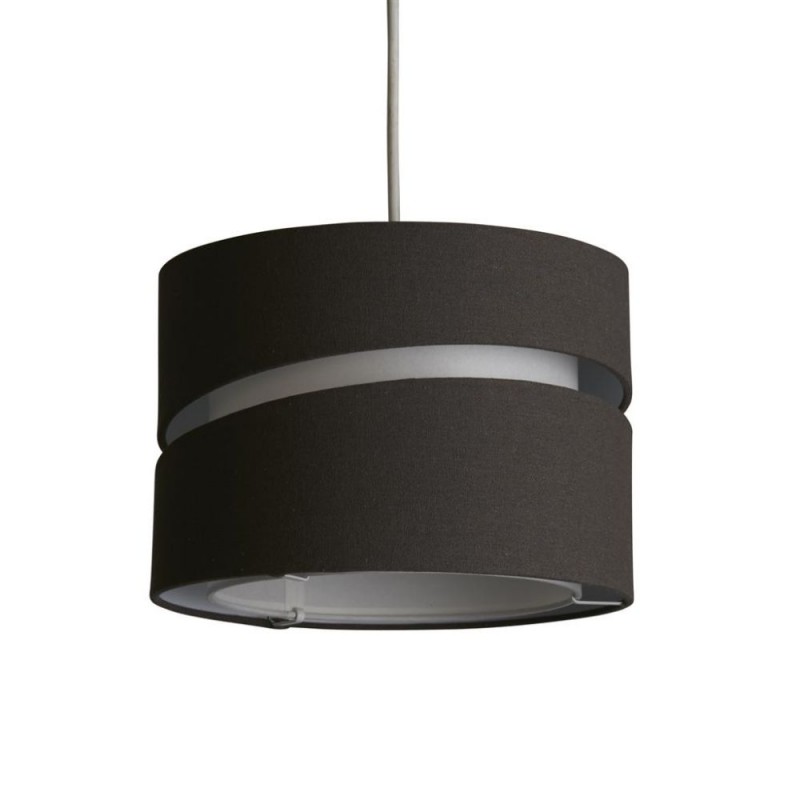 Searchlight-SO701979 - Finn - Shade Only - 28 cm Charcoal & White Two Tier Shade