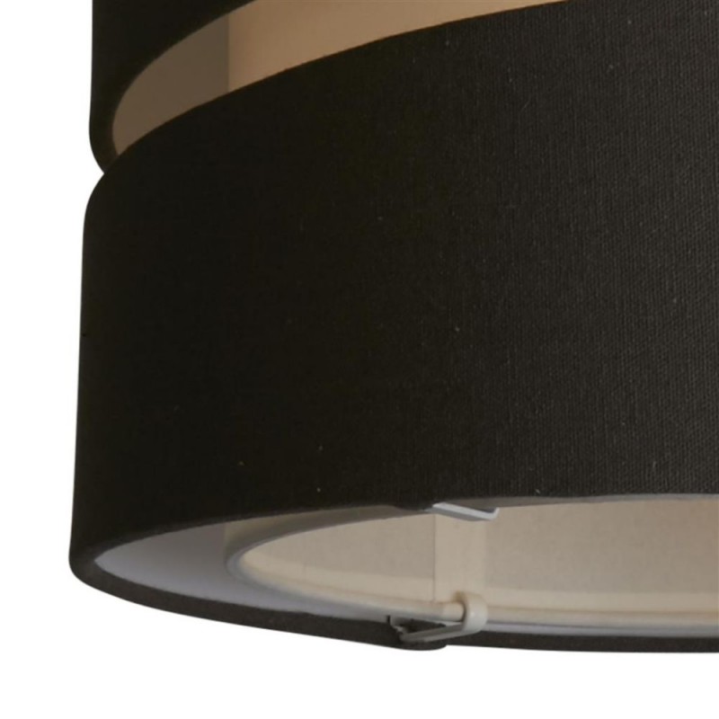 Searchlight-SO701979 - Finn - Shade Only - 28 cm Charcoal & White Two Tier Shade