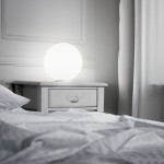 Mapa Bianco -  White Table Lamp with White Glass ∅ 30 cm