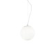 IdealLux-009148 - Mapa Bianco -  White Pendant with White Glass ∅ 20 cm