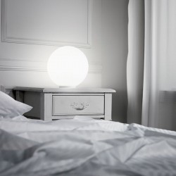 Mapa Bianco - White Table Lamp with White Glass ∅ 20 cm Mapa Bianco - White Table Lamp with White Glass ∅ 20 cm