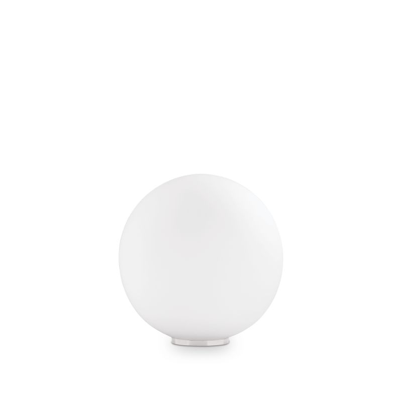 IdealLux-009155 - Mapa Bianco - White Table Lamp ∅ 20 with Globe Glass