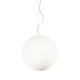 IdealLux-032122 - Mapa Bianco - White Pendant ∅ 50 with Globe Glass