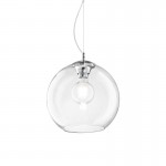 Nemo - Chrome Pendant with Clear Glass Ø 30 cm Nemo - Chrome Pendant with Clear Glass Ø 30 cm