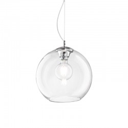 Nemo - Chrome Pendant with Clear Glass Ø 30 cm Nemo - Chrome Pendant with Clear Glass Ø 30 cm