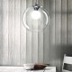 IdealLux-052816 - Nemo - Chrome Pendant with Clear Glass Ø 40 cm