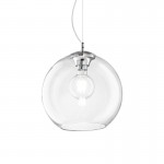 Nemo - Chrome Pendant with Clear Glass Ø 40 cm Nemo - Chrome Pendant with Clear Glass Ø 40 cm