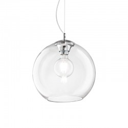 Nemo - Chrome Pendant with Clear Glass Ø 40 cm Nemo - Chrome Pendant with Clear Glass Ø 40 cm