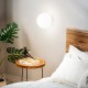 IdealLux-059822 - Mapa Bianco -  White Wall Lamp with White Glass ∅ 30 cm