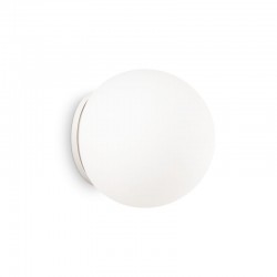 Mapa Bianco -  White Wall Lamp with White Glass ∅ 30 cm Mapa Bianco -  White Wall Lamp with White Glass ∅ 30 cm
