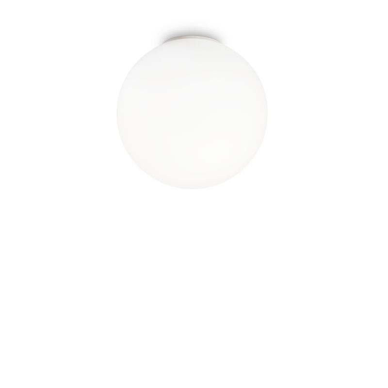 IdealLux-059839 - Mapa Bianco -  White Ceiling Lamp ∅ 40 with Globe Glass